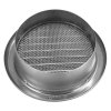Nerezová větrací mřížka kruhová se síťovinou 110