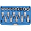 Hlavice 1/2” TORX vel. T30-T70 a E-TORX vel. E10-E24, sada 19 ks - BGS 5100