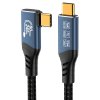 Kabel USB 4.0 konektor ver.2 80Gbps 240W zahnutý  1m