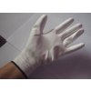 Prac. rukavice bezešvé s PU dlaní - velikost 10 (XL), bílé,10ks v bal