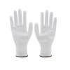 Prac. rukavice bezešvé s PU dlaní - velikost 10 (XL), bílé,10ks v bal