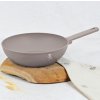 BERLINGERHAUS Pánev WOK s titanovým povrchem 28 cm Taupe Collection BH-8093