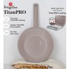 BERLINGERHAUS Pánev WOK s titanovým povrchem 28 cm Taupe Collection BH-8093