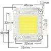 LED 50W Bridgelux, bílá 4000K, 5300lm/1500mA,30-32V,120°