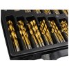Sada titanových vrtáků do železa HSS 170ks GEKO