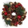 HOMESTYLING Vánoční věnec borovice 25 cm přírodní KO-YZB000200prir