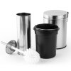 EXCELLENT HOUSEWARE Odpadkový koš na wc + wc štětka s držákem nerez KO-170481400