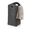 KELA Taška na prádlo Fay filc tmavě šedá 52x24 cm KL-24465