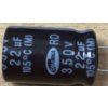 22u/350V 105° 13x21x5mm, elektrolyt.kondenzátor radiální