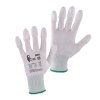 Povrstvené rukavice SOLO, bílé, vel. 07