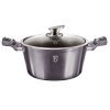 BERLINGERHAUS Kastrol s poklicí s mramorovým povrchem 30 cm Carbon PRO Line BH-6924