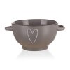 Miska keramika polévková 660ml s uchy  KRAJÁČ hnědá