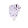 Zástrčka úhlová, IP20, bílá