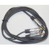 Kabel 2xCinch-Jack 3,5mm stereo, kabel 2x3mm, 1,5m