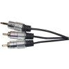 Kabel 2xCinch-Jack 3,5mm stereo, kabel 2x3mm, 1,5m