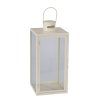 PROGARDEN Lucerna kovová sada 2 ks 18 / 14 cm bílá KO-NB1251570