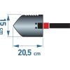 Skládací lopatka 3v1, 57 cm – EXTOL PREMIUM