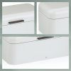 KELA Chlebník Frisca kov, bílá 42,5x22,5x17,5 cm KL-12839