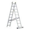 Žebřík hliníkový Drabest, 2x9 PRO, 2-dílný PROFI