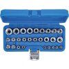 BGS Technic BGS 70099 Nástrčné hlavice 1/4" a 1/2" E-profil E4 ÷ E24 (Sada 28 dílů)
