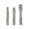 Adaptéry sada 3ks z SDS PLUS na čtyřhran, 1/4"-3/8"-1/2", CrV EXTOL PREMIUM