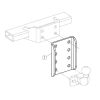 adapter pro nastaveni vysky pro prirubove cepy 2 srouby