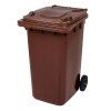 Popelnice BIO, na bioodpad hran. 240l PVC-hnědá