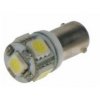 LED žárovka 12V s paticí BA9s bílá 5LED/3SMD