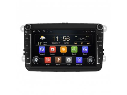 Isudar MNS872ADSP autorádio pro VW / Škoda / Seat Android 12