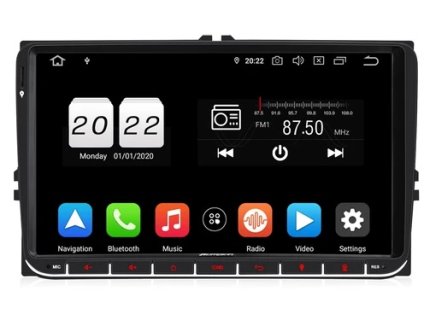 Pumpkin AA0571B autorádio pro VW a Škoda s Android 9 4GB RAM