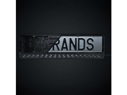 Podložka SPZ s integrovaným LED BAR NUUK E-LINE BLACK LED BAR 20″