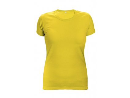 Dámské bavlněné tričko žluté SURMA LADY XXL (Velikost L)
