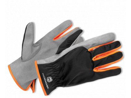 Ochranné rukavice CARPOS, šedo/oranžová vel.7 7/S (Velikost 10/XL)