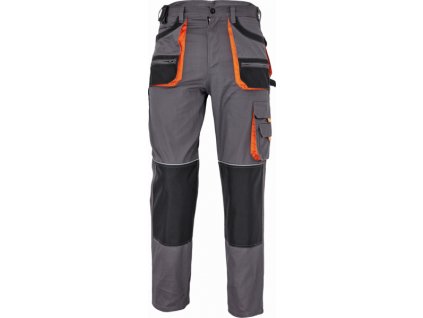Pánské bavlněné pracovní kalhoty HANS šedá-antracit 64 (Velikost 46)