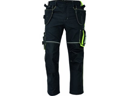 Pracovní kalhoty KNOXFIELD 320 antracit/žlutá 52 (Velikost 46)