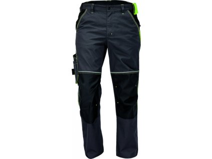 Pracovní kalhoty KNOXFIELD s elastickým pasem, antracit - žlutá 56 (Velikost 56)