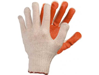 Pracovní rukavice Scoter, PVC na dlani a prstech, vel. 10 10 (Velikost 10)
