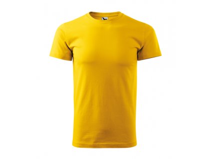 tričko HEAVY NEW s krátkým rukávem, žlutá L (Velikost L)