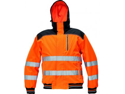 Zimní pilotka KNOXFIELD v HI-VIS provedení, oranžová M (Velikost 3XL)