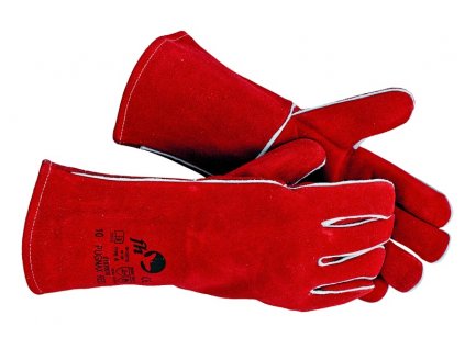 586680 celokozene svarecske rukavice pugnax red vel 10