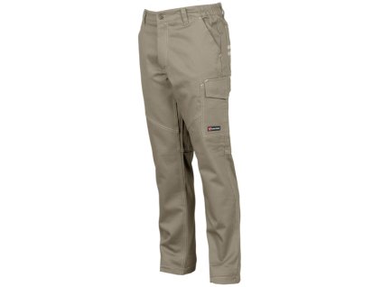 Celoroční kalhoty WORKER s elastickým pasem khaki 4XL (Velikost 3XL)