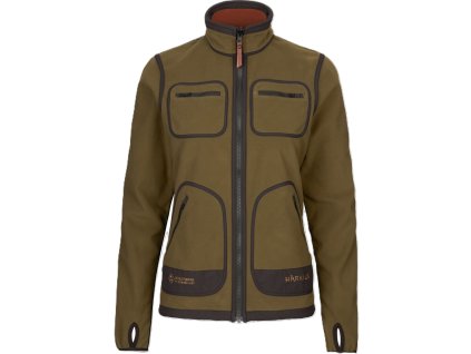 HÄRKILA mikina oboustranná KAMKO FLEECE WOMEN Dark olive/Arabian spice (Velikost oblečení 2 S)
