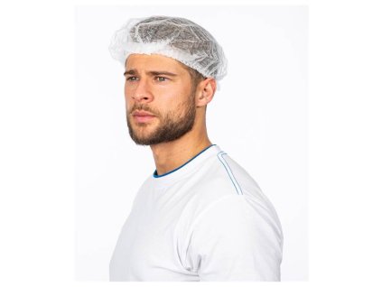 Ardon ULA jednorázová PP čepice clip bílá (100 ks) (Barvy modrá)