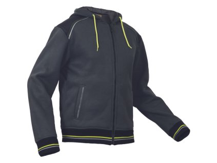 CERVA Mikina SHELDON s kapucí (Velikost 4XL, Barvy antracit/žlutá)