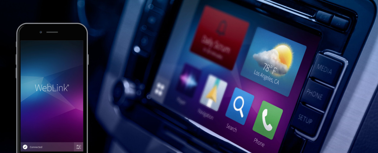 Co je aplikace WebLink pro autorádia?