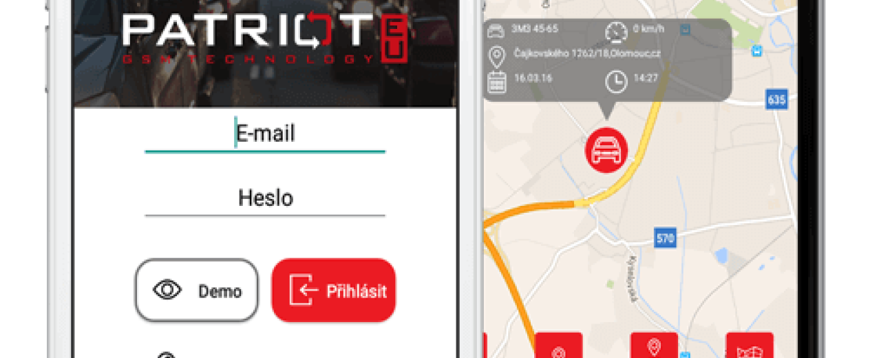 Komunikační modul GSM/GPS lokalizátoru Patriot EU