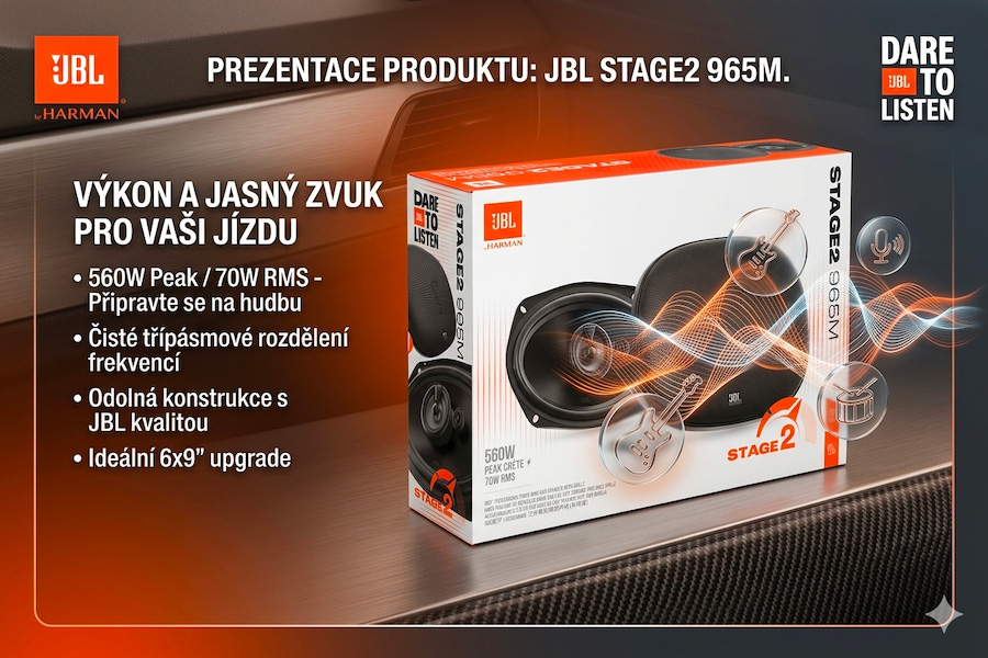 JBL Stage2 Gen2 965M: recenze autoreproduktoru 6×9"