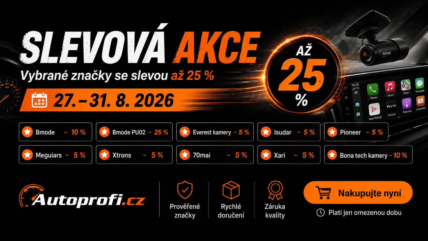 Slevová akce 27.-31.8.2026