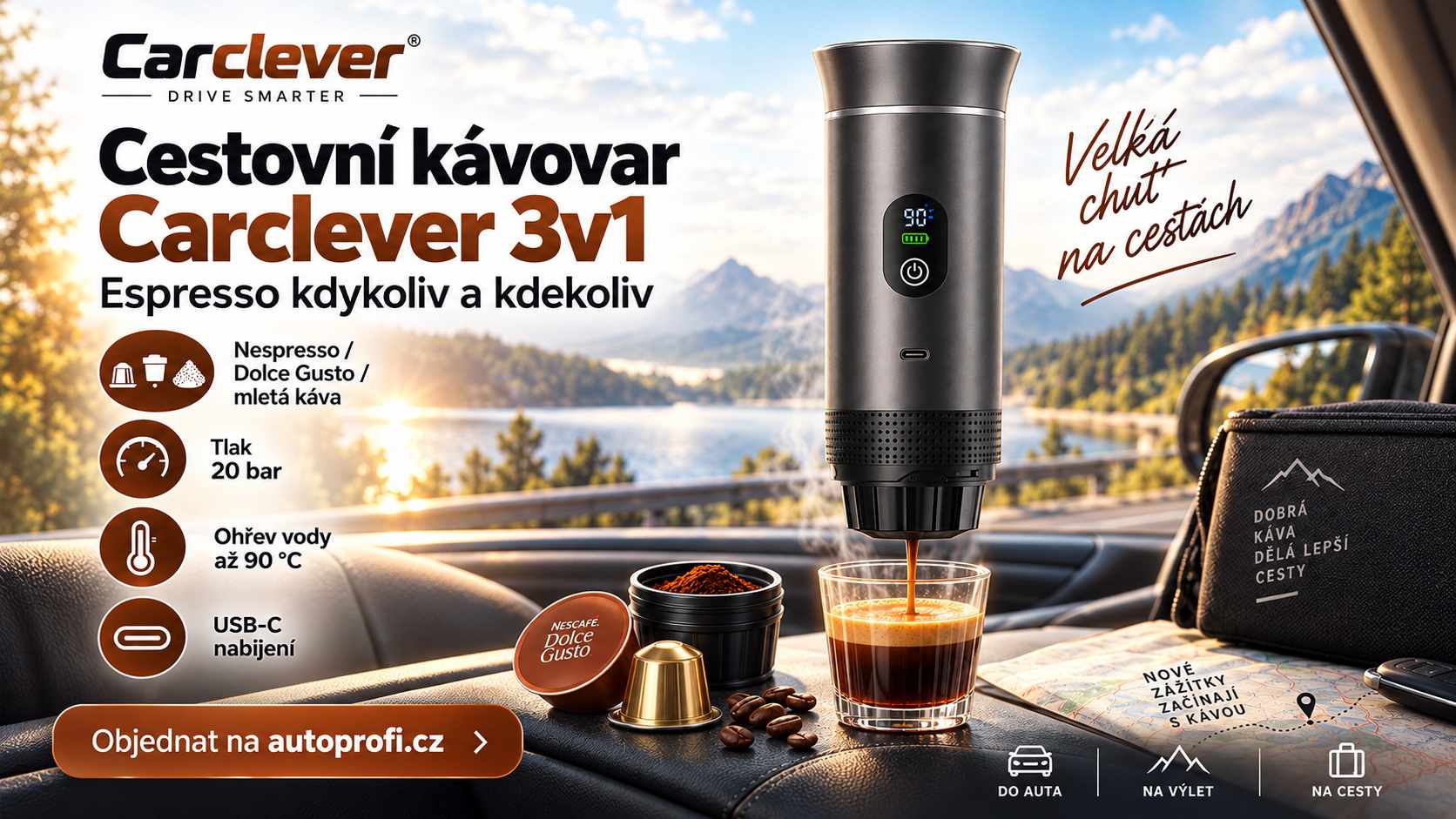 Kávovar na cesty