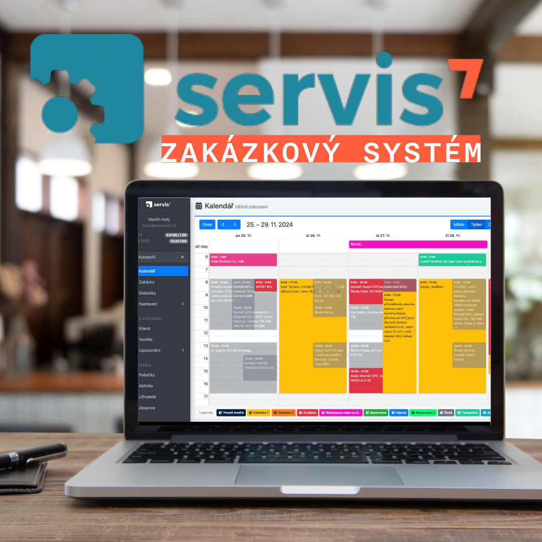 Servis7 jako přehledný zakázkový online systém